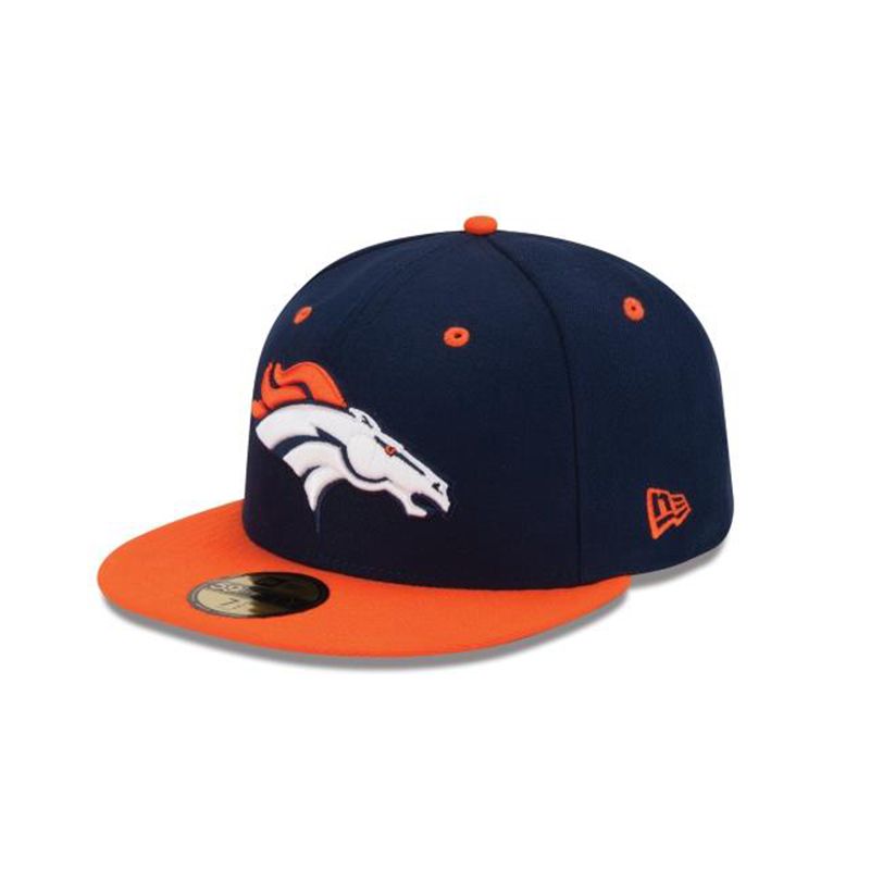 NFL Denver Broncos 2tone 59Fifty Fitted (VKZ9925) - Blue New Era Caps